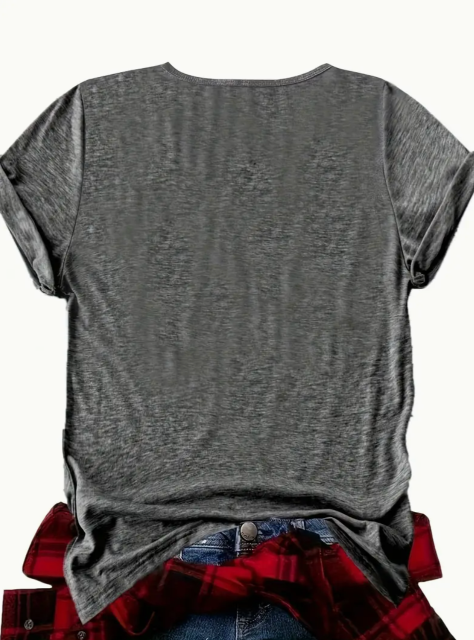 Custom Pet Print Summer T-shirts Dark Grey