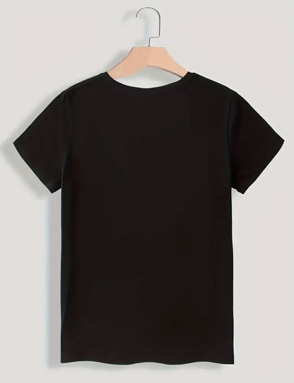 Custom Pet Print Summer T-shirt With Custom Print Black