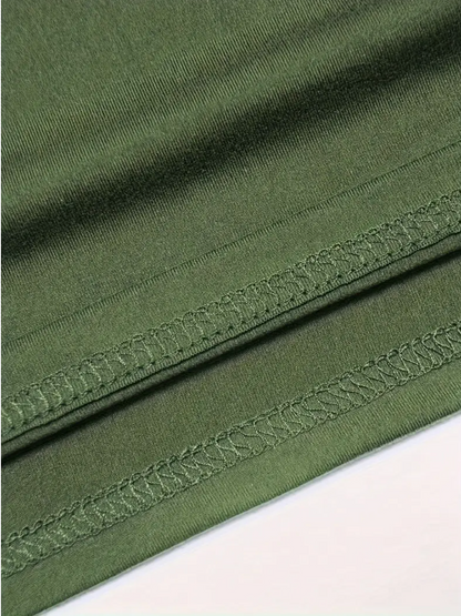 Custom Pet Print Summer T-shirt Army Green