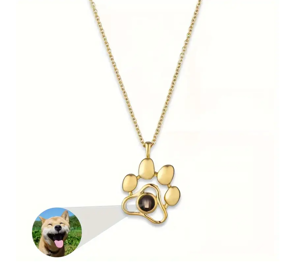 Pet Photo Necklace With Picture Inside